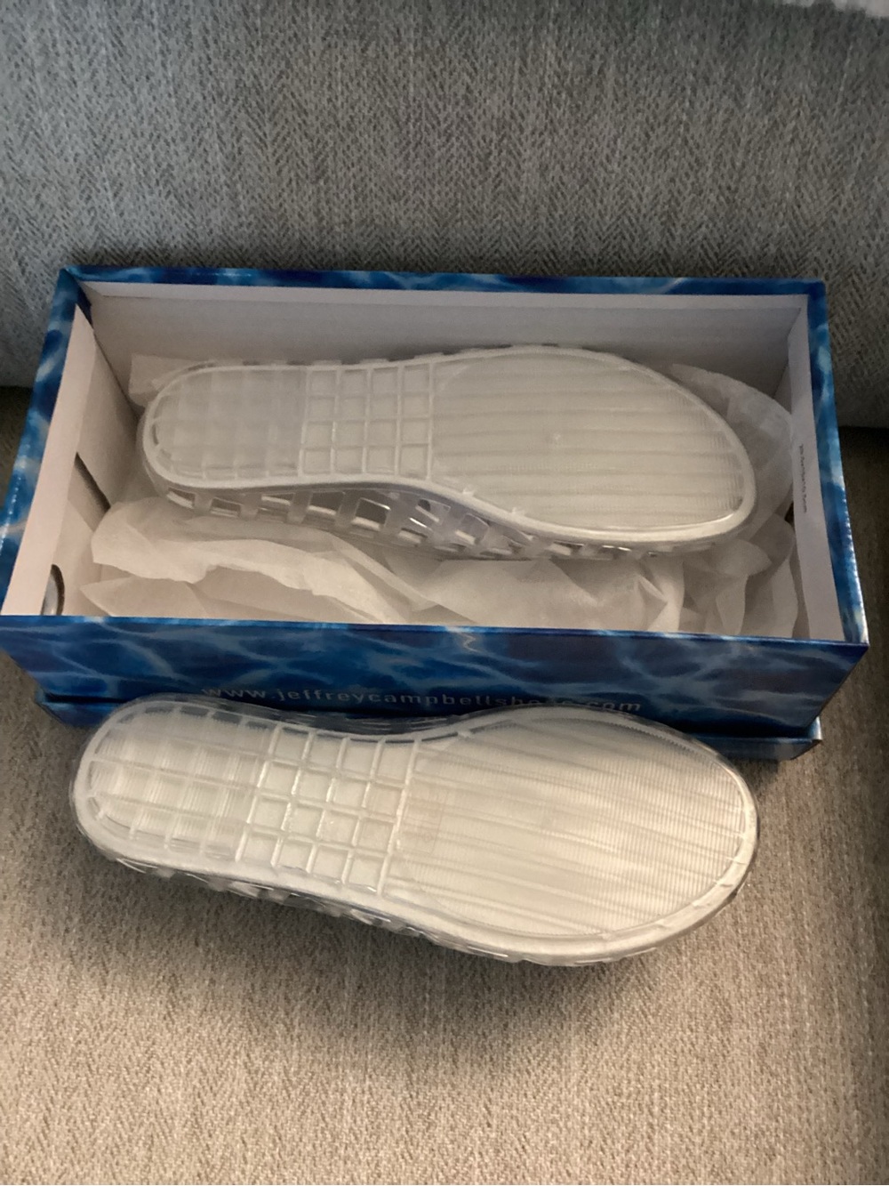 Jeffrey Campbell Clear Lattice Jellies - Picture 2 of 4